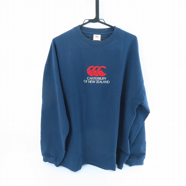 実際に弊社で買取させて頂いた【未使用】 CANTERBURY/カンタベリー HEAVY CREW TEE/ヘビークルーティー  長袖Tシャツ/RA44148/3L