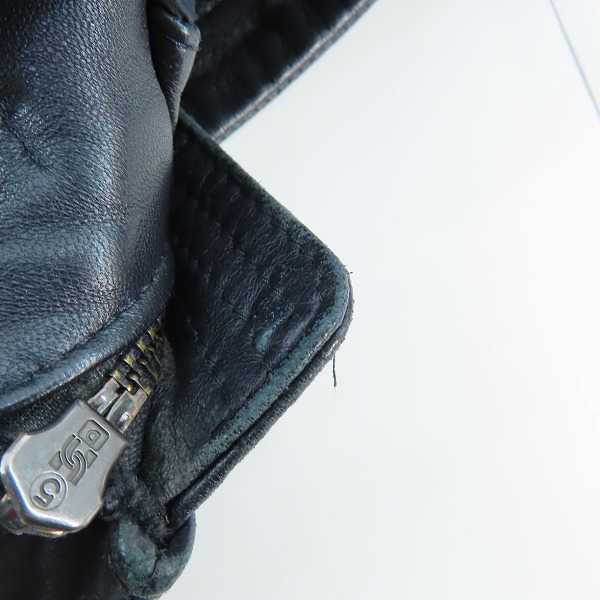 実際に弊社で買取させて頂いたHUGO BOSS/ヒューゴボス ラムレザー ジャケット/46の画像 9枚目