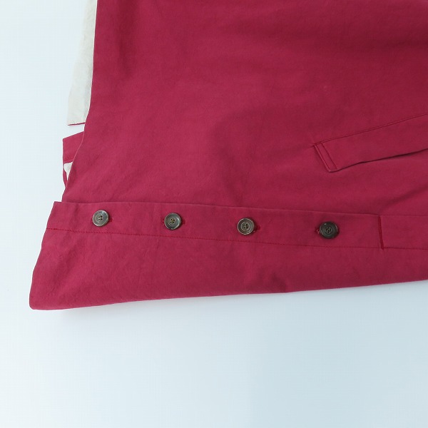 実際に弊社で買取させて頂いたAG by EXPERIMENT/エージーバイエクスペリメント ステンカラーコート レッド系 2の画像 8枚目