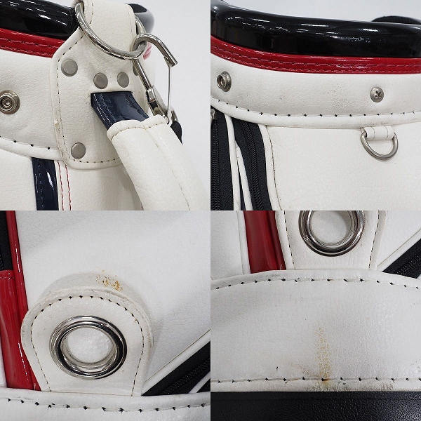 実際に弊社で買取させて頂いたTitleist/タイトリスト CB631 アメリカンカジュアル 9.0型 5分割キャディバッグ トリコロールの画像 4枚目