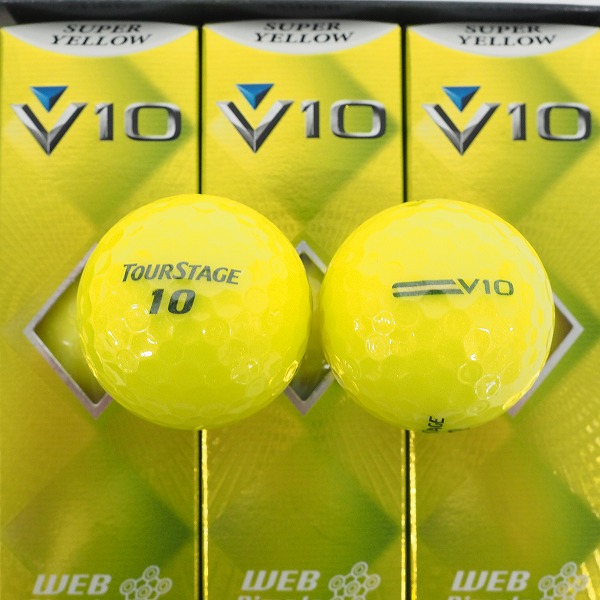 実際に弊社で買取させて頂いた【未使用】BRIDGESTONE/ブリヂストン TOURSTAGE/ツアーステージ V10 ゴルフボール スーパーイエロー 1ダース の画像 1枚目