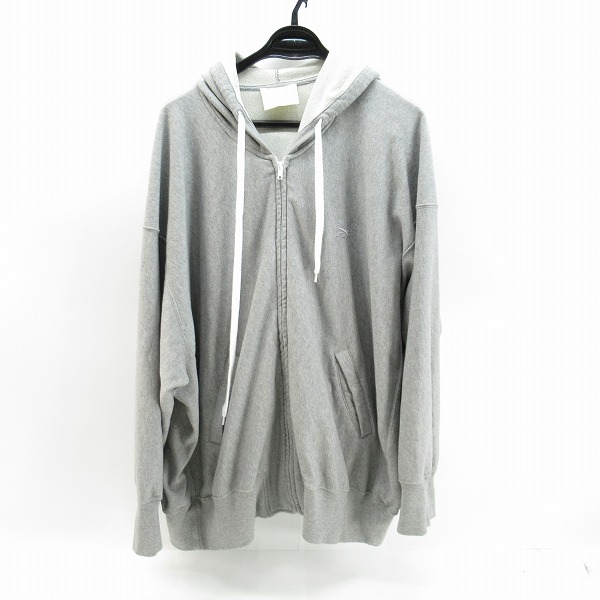 実際に弊社で買取させて頂いたREEBOK×Hed Mayner/リーボック×ヘドメイナー ZIPPED HOODIE ジップアップパーカー RMBD007C99FAB0010800/M