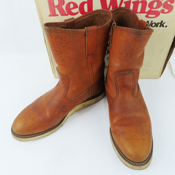 実際に弊社で買取させて頂いたRED WING/レッドウィング 90年代 ペコスブーツ 旧犬タグ 866 /8E