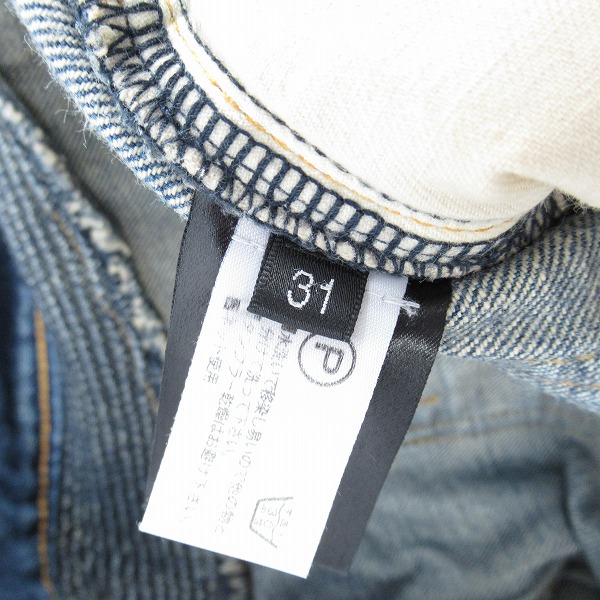 実際に弊社で買取させて頂いたBALMAN/バルマン バイカー デニムパンツ/31の画像 3枚目