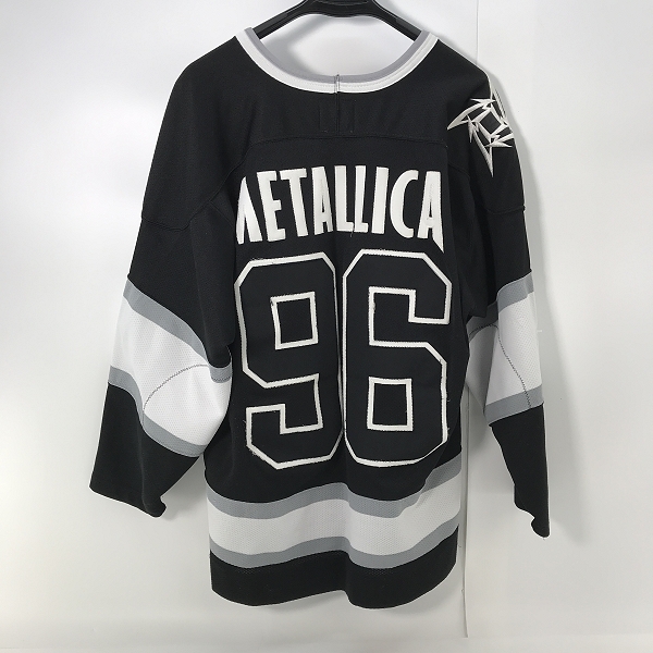 実際に弊社で買取させて頂いたGiant/ジャイアント METALLICA/メタリカ  ヴィンテージ/ビンテージ フレーミング スカル ホッケージャージ パスヘッドの画像 1枚目