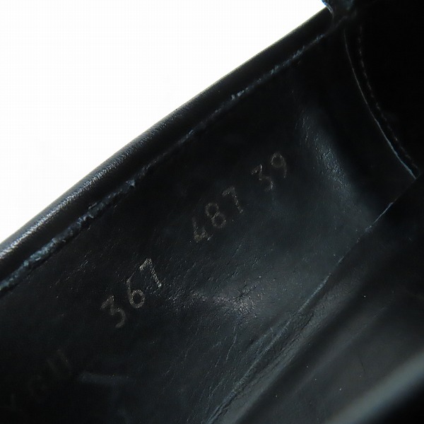 実際に弊社で買取させて頂いたGIORGIO ARMANI/ジョルジオアルマーニ レザー ローファーシューズ 39の画像 5枚目