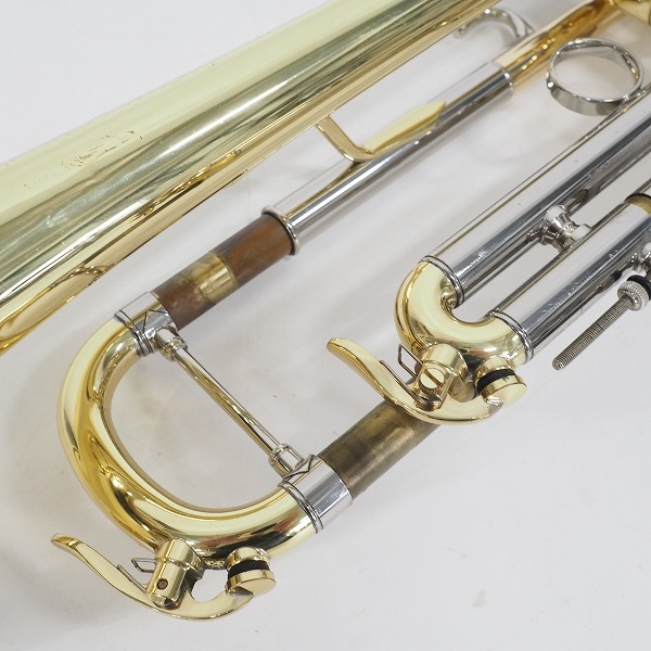 実際に弊社で買取させて頂いた★YAMAHA/ヤマハ CUSTOM YTR-800/YTR800 トランペット ゴールドｘシルバー ハードケース付の画像 6枚目