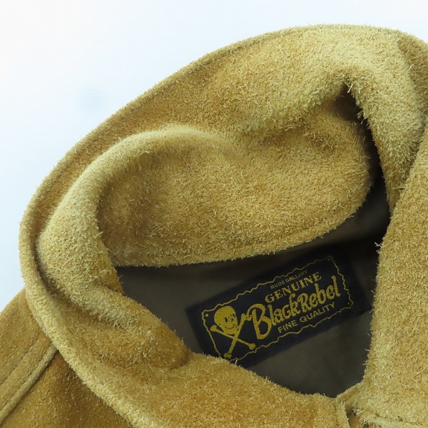 実際に弊社で買取させて頂いたRUDE GALLERY BLACK REBEL/ルードギャラリーブラックレーベル スエード レザー ジャケット/Sの画像 6枚目