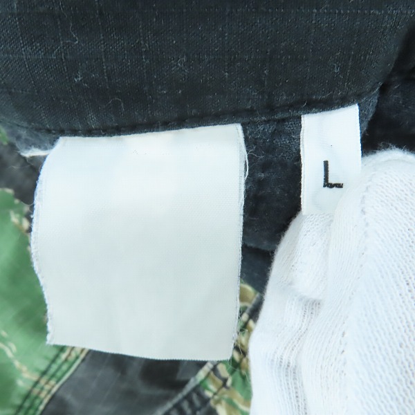 実際に弊社で買取させて頂いたA BATHING APE/アベイジングエイプ カモフラ柄ハーフパンツ Lの画像 3枚目