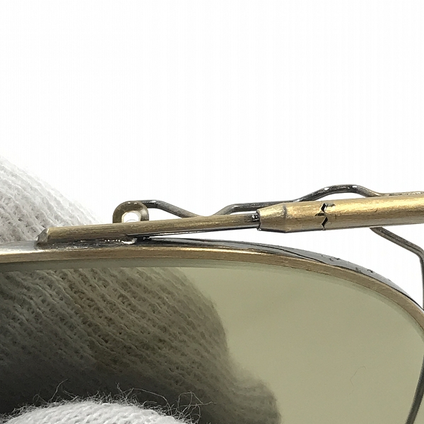 実際に弊社で買取させて頂いた白山眼鏡店/ハクサンガンキョウテン クリップオン サングラス レンズ/フレームゴールド系の画像 5枚目