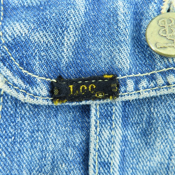 実際に弊社で買取させて頂いたLee/リー ヴィンテージ 101-J 70s初期 四角黒タグ デニムジャケットの画像 3枚目
