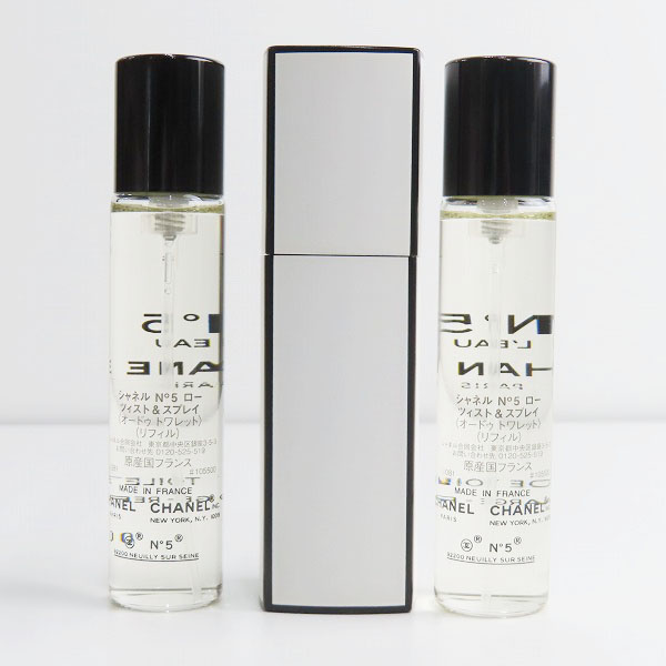 実際に弊社で買取させて頂いたCHANEL/シャネル №5 ローツイスト＆スプレイ 20ml×3の画像 2枚目