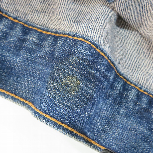 実際に弊社で買取させて頂いたLEVI'S/リーバイス ヴィンテージ  刻印52 スモールe 4th デニムジャケット 71205-0217 /40の画像 8枚目