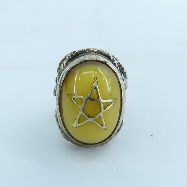 実際に弊社で買取させて頂いたALEX STREETER/アレックスストリーター エンジェルハートリング 17年限定/30周年記念 パウダーバルティックアンバー/14号の画像 2枚目