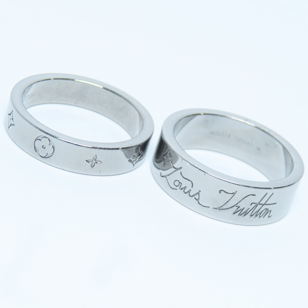 実際に弊社で買取させて頂いたLOUIS VUITTON/ルイヴィトン バーグ ユーアンドミー リング 2連 指輪 M00318/18.5-19.5号