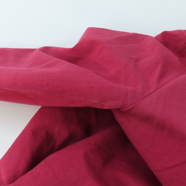 実際に弊社で買取させて頂いたAG by EXPERIMENT/エージーバイエクスペリメント ステンカラーコート レッド系 2の画像 7枚目