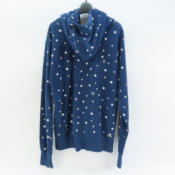 実際に弊社で買取させて頂いたuniform experiment/ユニフォームエクスペリメント STAR PRINT ZIP UP PARKA/スター ジップアップ パーカー UE-156143/3の画像 1枚目