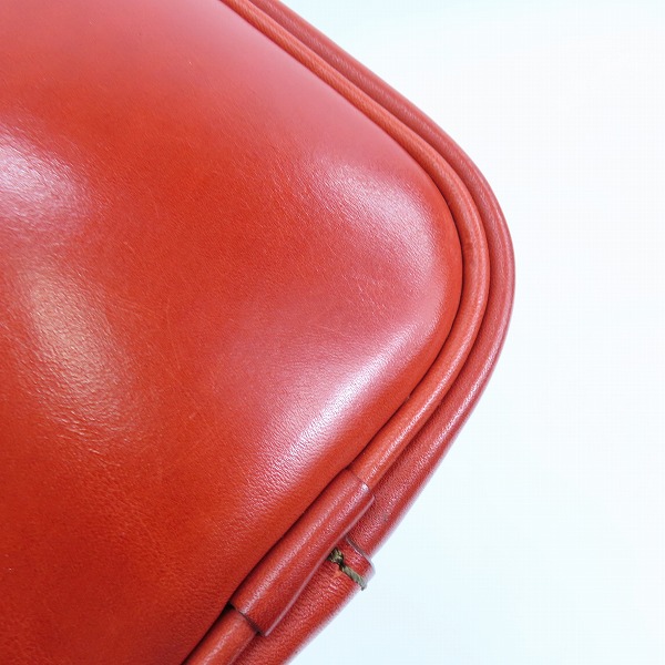 実際に弊社で買取させて頂いたHERZ/ヘルツ タテ型 ベルトポーチ レッドの画像 5枚目