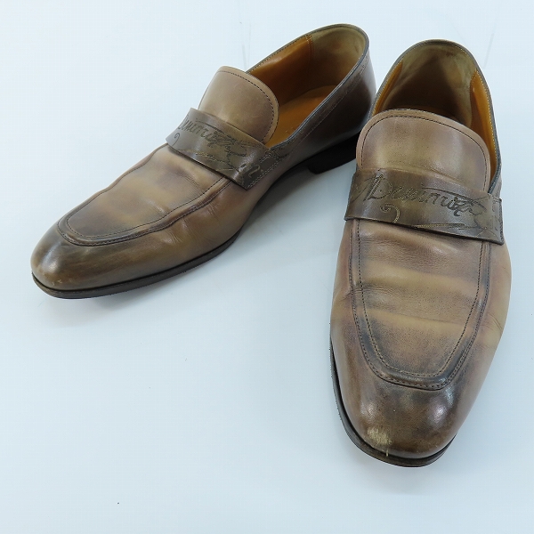 実際に弊社で買取させて頂いたBerluti/ベルルッティ カリグラフィ アンディ デムジュール レザー ローファー 8.5