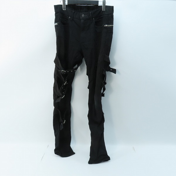 実際に弊社で買取させて頂いたHYSTERIC GLAMOUR/ヒステリックグラマー ボンテージスリムパンツ 06191AP03/32
