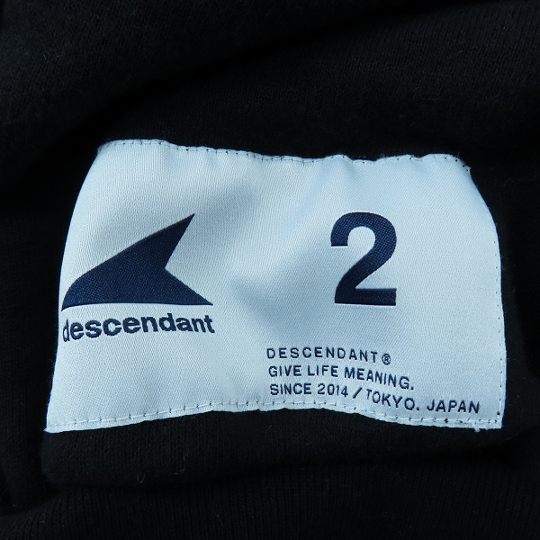 実際に弊社で買取させて頂いたDESCENDANT/ディセンダント ロゴ プルオーバー パーカー 2の画像 6枚目