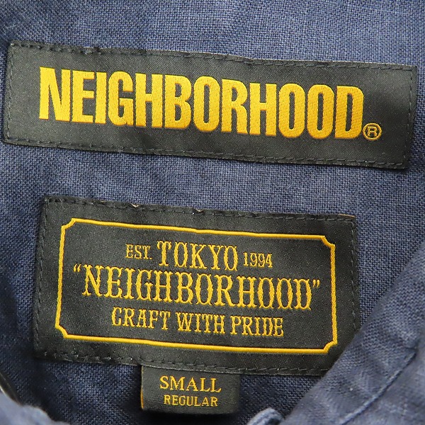 実際に弊社で買取させて頂いたNEIGHBORHOOD/ネイバーフッド 半袖ボタンシャツ/シャンブレーシャツ 181BENH-SHM02/Sの画像 2枚目