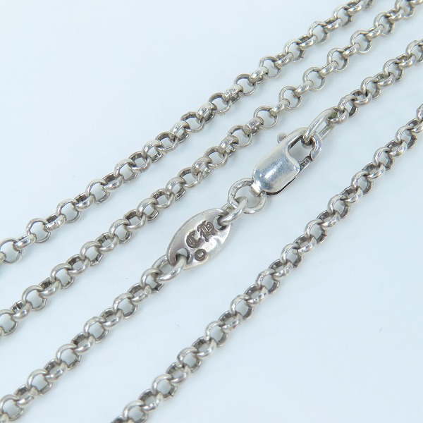 実際に弊社で買取させて頂いたCHROME HEARTS/クロムハーツ ロールチェーン/ネックチェーン ネックレス 20inch