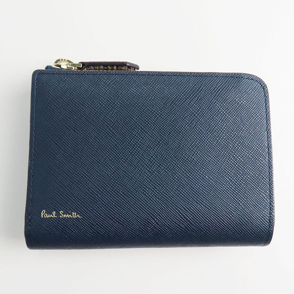 実際に弊社で買取させて頂いたPaul Smith/ポールスミス 二つ折り コンパクト財布/ウォレット ネイビー PSC784