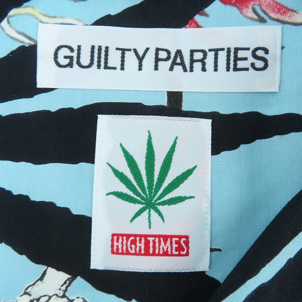 実際に弊社で買取させて頂いたWACKO MARIA×HIGH TIMES/ワコマリア×ハイタイムス 総柄 半袖シャツ/XXLの画像 2枚目