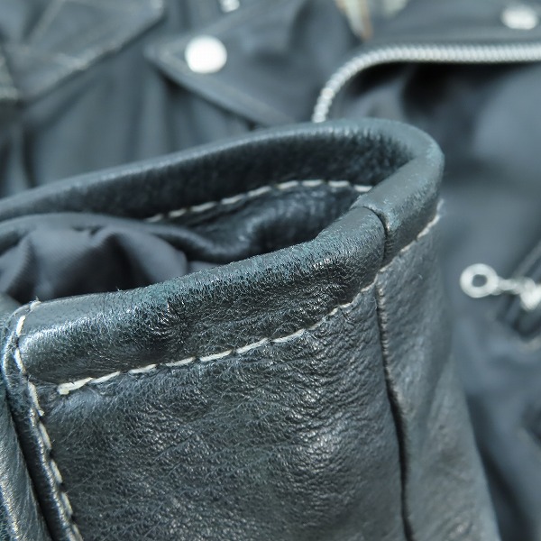 実際に弊社で買取させて頂いたSchott ショット クラシックレーサー セミダブル レザージャケット 3181013/Lの画像 7枚目