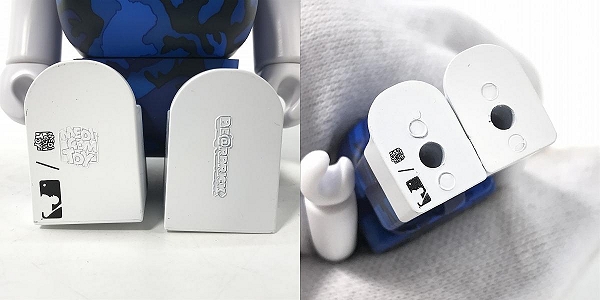 実際に弊社で買取させて頂いたMEDICOM TOY/メディコムトイ BE@RBRICK/ベアブリック F.C.Real Bristol F.C.R.B.×MLB ドジャース 100%&400%の画像 3枚目