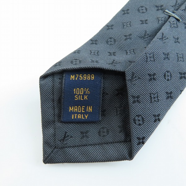 実際に弊社で買取させて頂いたLOUIS VUITTON/ルイヴィトン モノグラム総柄 ネクタイ M75989の画像 4枚目