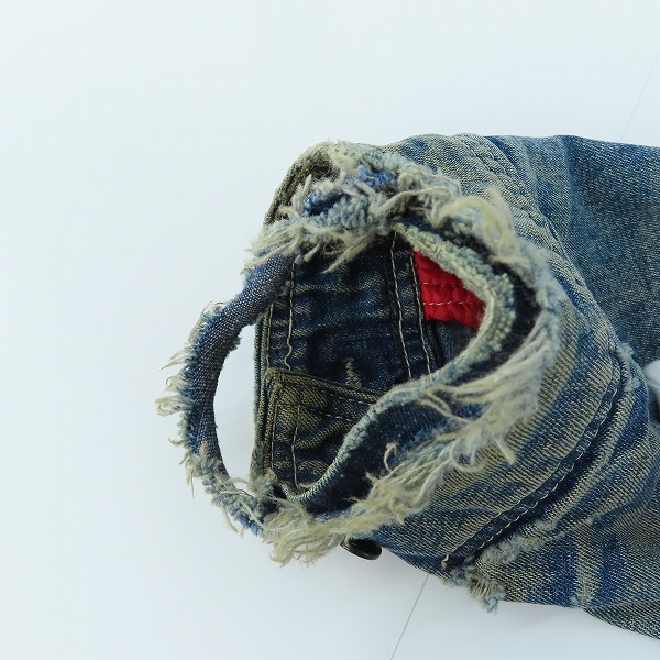 実際に弊社で買取させて頂いたLee/リー ヴィンテージ 襟コーデュロイ デニムジャケット 191-LB/36の画像 7枚目