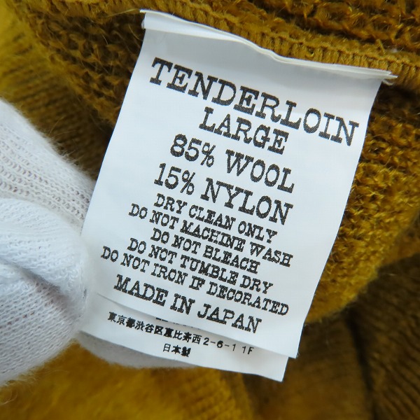 実際に弊社で買取させて頂いたTENDERLOIN/テンダーロイン T-MOHAIR モヘヤ/モヘア ニットセーター  Lの画像 3枚目