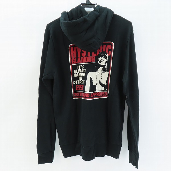 実際に弊社で買取させて頂いたHYSTERIC GLAMOUR/ヒステリックグラマー ガール プリント ジップアップパーカー 0222CF02 Lの画像 1枚目