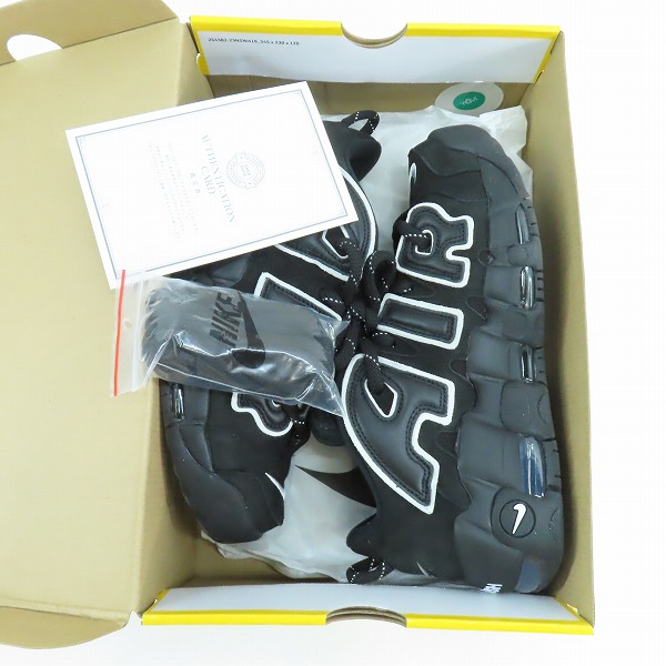 実際に弊社で買取させて頂いたNIKE×AMBUSH/ナイキ×アンブッシュ AIR MORE UP TEMPO LOW SP/エアモアアップテンポ ロー ブラック FB1299-001/27の画像 8枚目