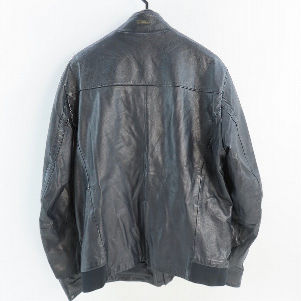 実際に弊社で買取させて頂いたHUGO BOSS/ヒューゴボス ラムレザー ジャケット/46の画像 1枚目