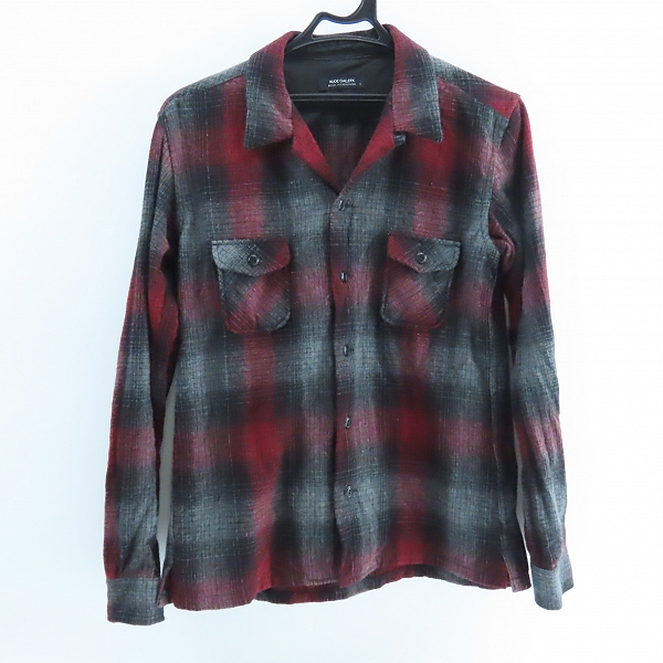 実際に弊社で買取させて頂いたRUDE GALLERY/ルードギャラリー オープンカラーチェックシャツ/2