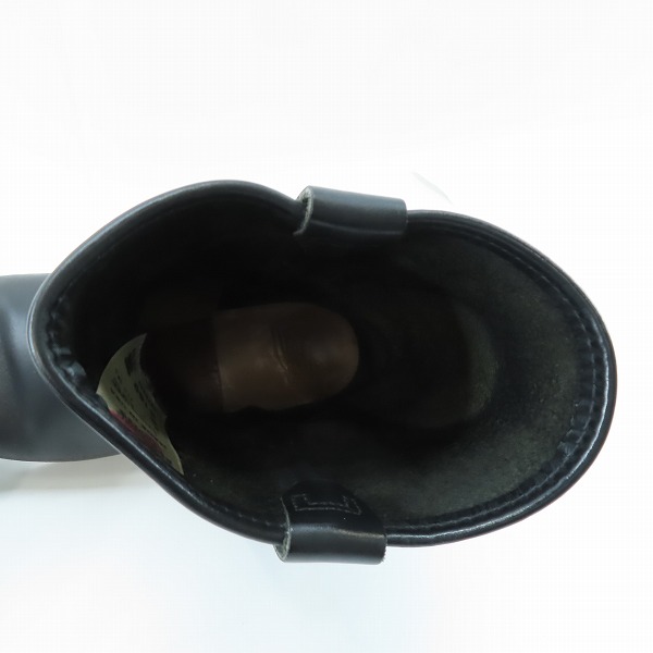 実際に弊社で買取させて頂いたRED WING/レッドウィング PECOS BOOTS/ペコスブーツ ブラック ビブラム ソール 8169/8Eの画像 4枚目