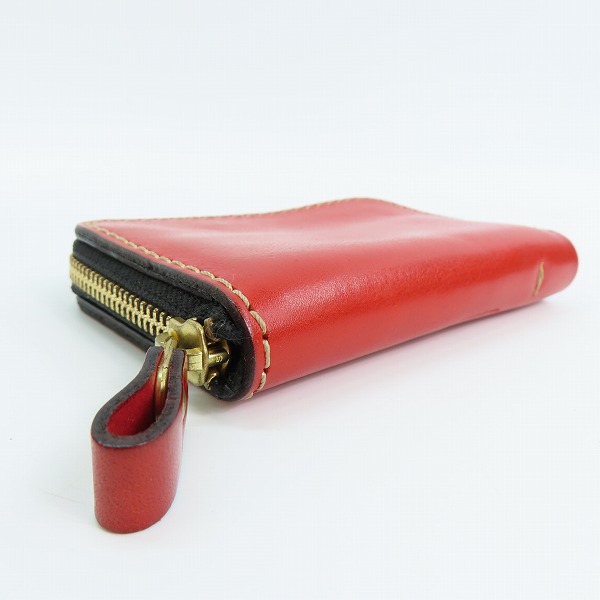 実際に弊社で買取させて頂いたHERZ/ヘルツ レザー ラウンドファスナー 4連キーケース カード入れ付きの画像 2枚目