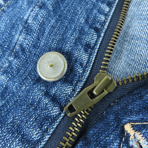 実際に弊社で買取させて頂いたPRIVATE BRAND AG/プライベートエージー ジップアップ デニムジャケット ジージャン Lの画像 8枚目