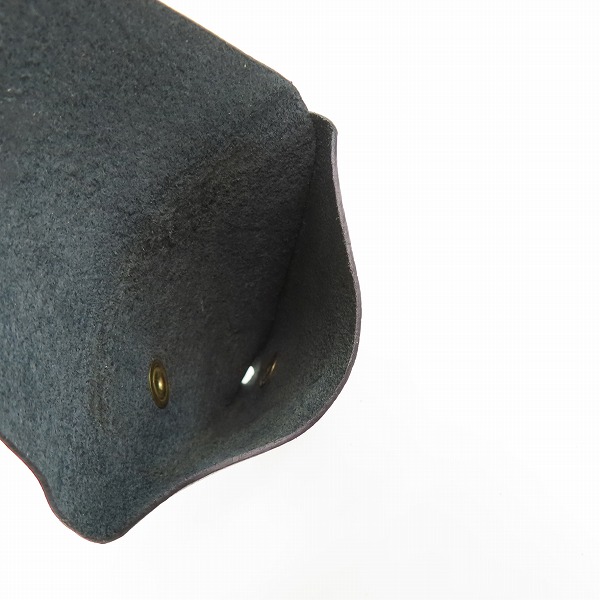 実際に弊社で買取させて頂いたIL BISONTE/イルビゾンテ レザー三角 コインケースの画像 3枚目