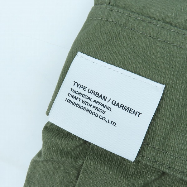 実際に弊社で買取させて頂いた【未使用】NEIGHBORHOOD/ネイバーフッド 23SS WIDE CARGO PANTS 231YTNH-PTM03 カーキー/Sの画像 6枚目