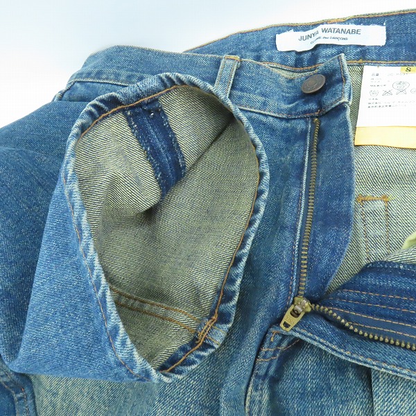 実際に弊社で買取させて頂いたJUNYA WATANABE COMME des GARCONS/ジュンヤワタナベ コムデギャルソン デニムパンツ AD2001 JC-P031/Sの画像 4枚目