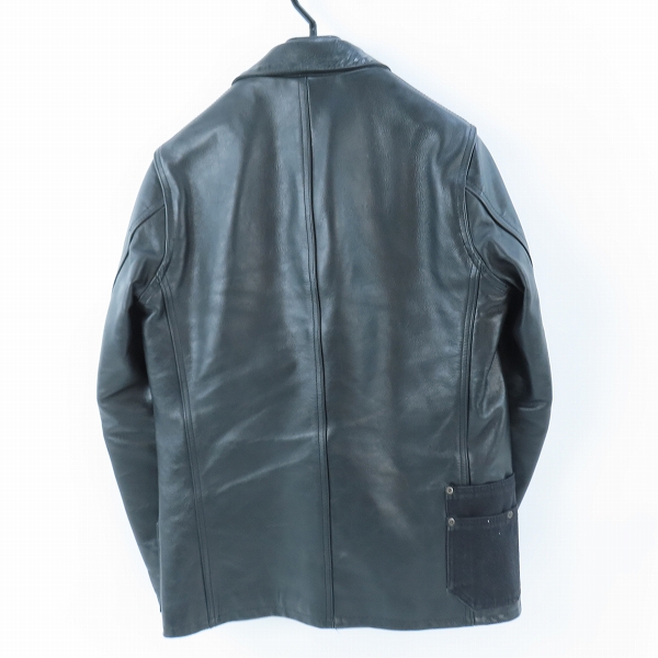 実際に弊社で買取させて頂いたeYe JUNYA WATANABE MAN×VANSON/ジュンヤワタナベ×バンソンン レザージャケット WO-J915 Sの画像 1枚目