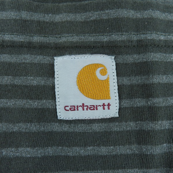 実際に弊社で買取させて頂いたCarhartt/カーハート ORIGINAL FIT 胸ポケット ボーダー Tシャツ K87 /Mの画像 4枚目