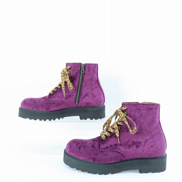 実際に弊社で買取させて頂いたglamb/グラム 24SS Velor Strummer Boots/ベロアストラマーブーツ GB0124-AC03/3の画像 3枚目