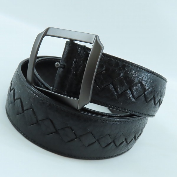 実際に弊社で買取させて頂いたBOTTEGA VENETA/ボッテガヴェネタ イントレチャート レザーベルト 95cm/38in