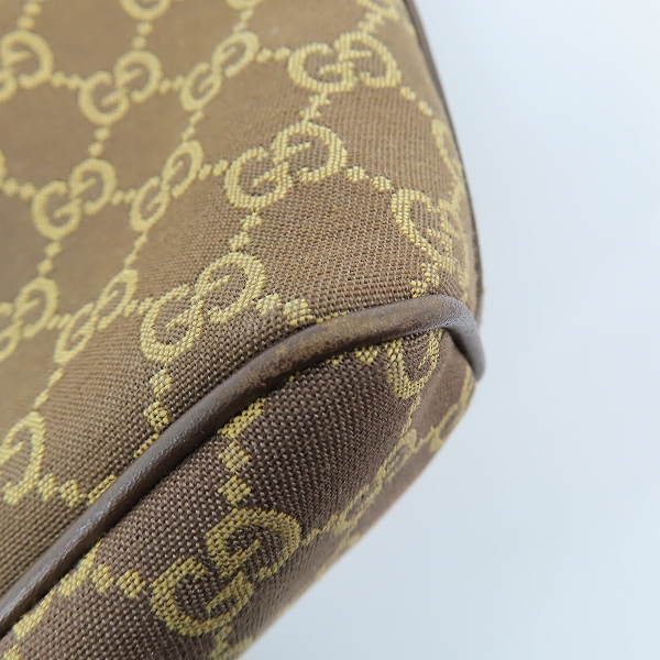 実際に弊社で買取させて頂いたGUCCI/グッチ GGキャンバス ハンドバッグ/アクセサリーポーチ 039 1103 2123の画像 7枚目