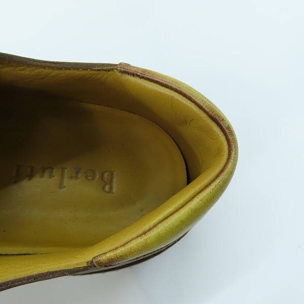 実際に弊社で買取させて頂いたBERLUTI/ベルルッティ カリグラフィプリント レザーローカットスニーカー ブラウン系 0175/8.5の画像 7枚目